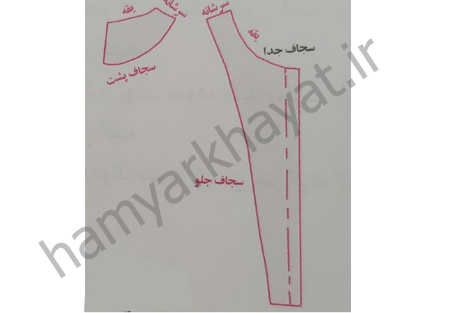 آموزش الگویی یقه