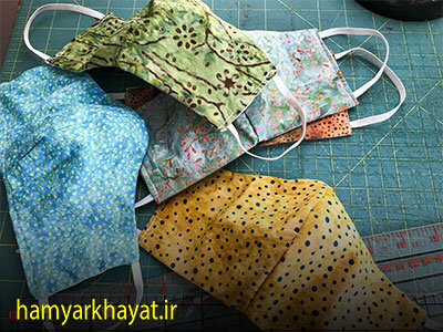 طریقه دوختن ماسک ساده