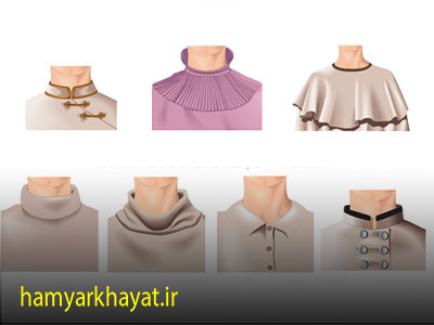انواع مدل یقه لباس