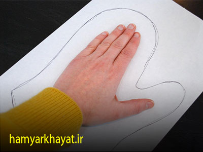 کشیدن الگوی دستکش فر آشپزخانه