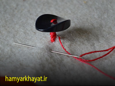 دوخت دکمه ها روی لباس