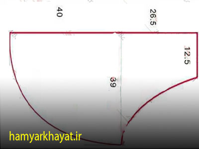 طرز دوخت پیشبند چین دار آشپزخانه